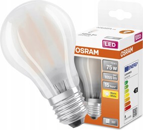 Led izzó E27 A60 8W 75W 2700K Filament Osram
