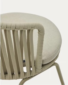 Bézs fém kerti szék Saconca – Kave Home