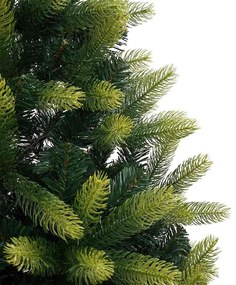 Mesterséges Hajlított Karácsonyfa 300 LED-del Zöld 210 cm