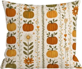 Flanel párnahuzat PUMPKIN LINES 45x45 cm, színes