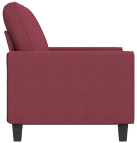 vidaXL kétszemélyes bordó szövet kanapé 120 cm