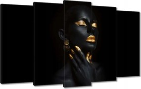 Vászonkép 100x60 Arannyal bevont arc