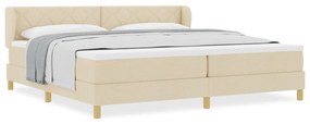 Boxspring Ágy Matracra - Krém - 200x200 cm - Szövet
