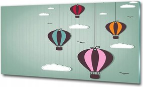 Fotótapéta üvegfalra Repülő lufik 100x70