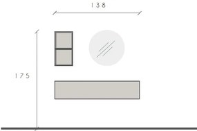 Infinity 2.0 3 db-os szett Mercure tölgy