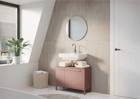 Barna matt mosdó alatti szekrény 80x59 cm Laurino – Germania