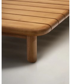 Teakfa kerti dohányzóasztal 70x140 cm Turqueta – Kave Home