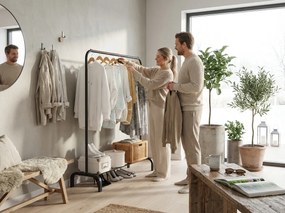 RAXIO Ruhaállvány 150x110x40 cm, fekete