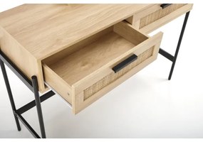 Öltözködő asztal CARMEN 136x104 cm bézs/fekete