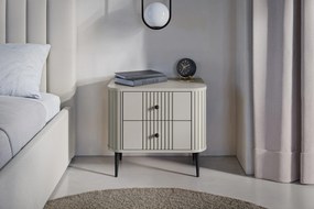 Vesper éjjeliszekrény készlet 56 cm - kasmír / fekete lábak