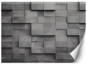 Tapéta, Betonfal kocka 3D - 250x175