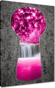 Vászonkép 80x120 Rózsaszín vízesés