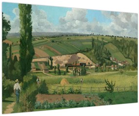 Kép - Camille Pissarro, Landscape at Les Pâtis, Pontoise, reprodukciók (90x60 cm)