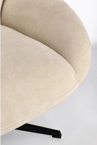 Bézs forgó fotel Violante – Bizzotto
