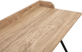 Számítógépasztal, tölgy/fekete, OFIS