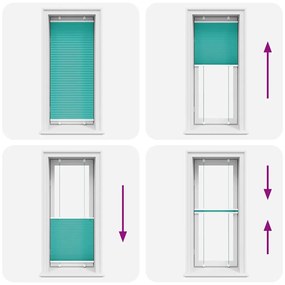 pliszírozott redőny Benzinzöld 55x100 cm szövetszélesség