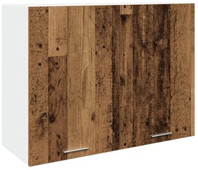 antik fa színű szerelt fa függőszekrény 80 x 31 x 60 cm