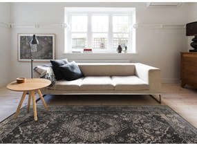 Sötétszürke gyapjú szőnyeg 100x180 cm Zana – Agnella