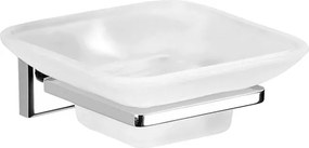 Gedy Colorado szappantartó króm/tejüveg 6911