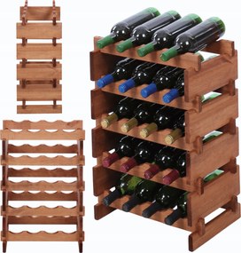 Bortartó állvány moduláris palacktartó állvány 5x4 összecsukható szerelés szerszámok nélkül