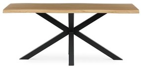 Étkezőasztal Vadtölgy/Fekete Színben. 180x90cm. HT-F4618 OLW