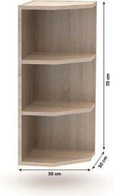 Befejező felsőszekrény, tölgy sonoma, univerzális, NOVA PLUS NOPL-003-OH