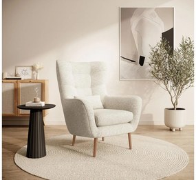 Fotel lábtartóval Veneza VZ2  (krém + bükk). 1099389