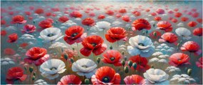 Kép - Pipacsmező (120x50 cm)