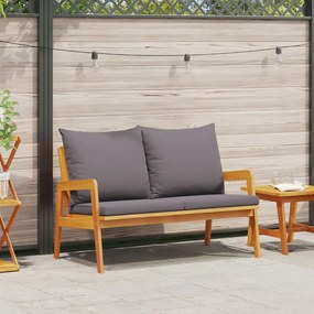 Kerti Pad Párnákkal 115x65x71 cm Tömör Akác Fából