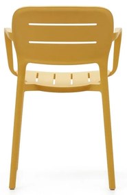 Sárga műanyag kerti szék Morella – Kave Home