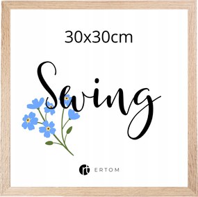 Képkeret 30x30 természetes faszerű modern Mdf