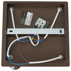 Dizájnos bronz mennyezeti lámpa bronz üveggel, 5-ös - Athén