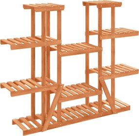 vidaXL tömör fenyőfa virágtartó állvány 110 x 25 x 110,5 cm
