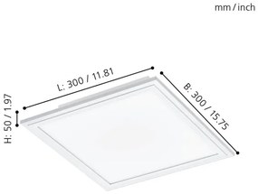 Eglo 32812 - LED mennyezeti lámpa SALOBRENA LED/16W/230V