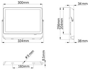 Philips - LED Kültéri reflektor PROJECTLINE LED/100W/230V IP65 3000K