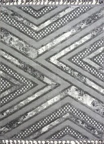 Boho Szőnyeg 200x290 Hálószoba Nappaliba Szürke Loft