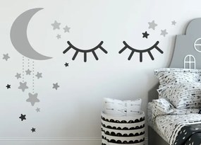 Sleep szürke-fekete falmatrica 50 x 100 cm