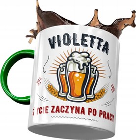 Zöld Bögre Violetta Barátnőknek Ajándék Nyomtatott Fotóval