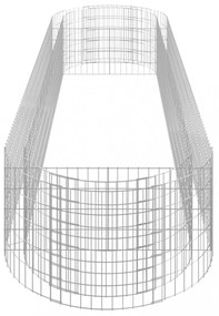 horganyzott vas gabion magaságyás 400x100x50 cm