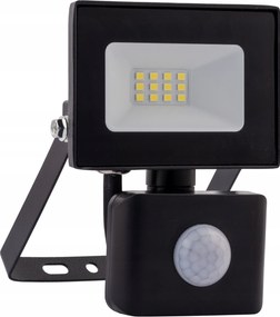 10W-os Led fényvető mozgásérzékelővel, fekete