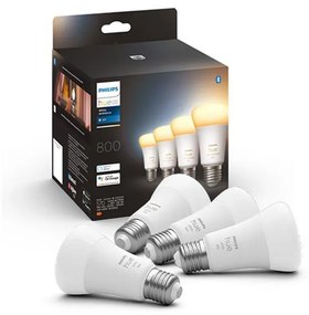 KÉSZLET 4xLED Dimmelhető izzó Philips Hue WHITE AMBIANCE E27/6W/230V 2200-6500K