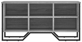 szürke sonoma színű szerelt fa cipőszekrény 90 x 38 x 45,5 cm