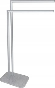 Q-bath Terrazzo Szürke Fürdőszobai Törölközőtartó Állvány