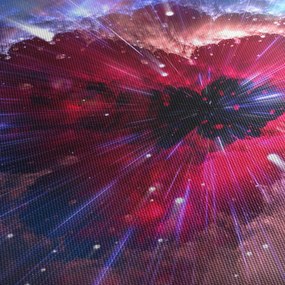 Kép - Az univerzum energiája (órával) (90x30 cm)