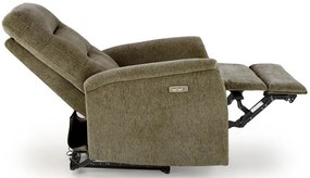 JAMAL elektromos relax fotel olajzöld
