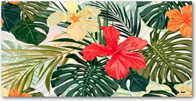 Konyhai panel Hawaii virágok 120x60 cm Ragasztó