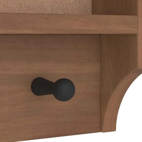 SANDNES tömör fenyőfa falra szerelt kabátállvány 45x12x35 cm