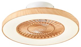 Mennyezeti ventilátor fa hatású, csillaghatással, 60 cm, dimmelhető LED-del és távirányítóval - Climo