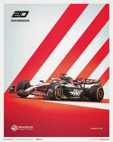 Művészeti nyomat MoneyGram Haas F1 Team - Kevin Magnussen - 2023, Automobilist