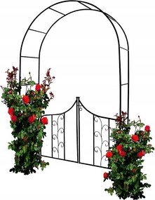 Kerti Pergola boltív kapuval Rózsák Kúszó Virágok